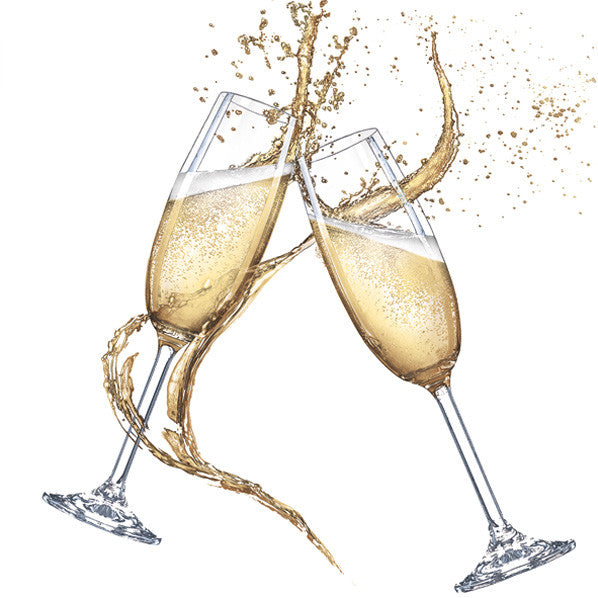 Ünneplés Glasses of Champagne szalvéta 20 db-os 25x25 cm