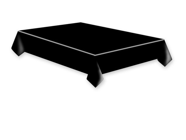 Fekete Dark papír asztalterítő 120x180 cm