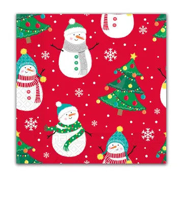 Karácsonyi Xmas Trees and Snowflakes szalvéta 20 db-os 33x33 cm