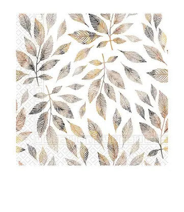 Levél Grey Branches szalvéta 20 db-os 33x33 cm