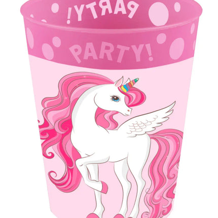 Unikornis Rainbow Colors micro prémium műanyag pohár 250 ml
