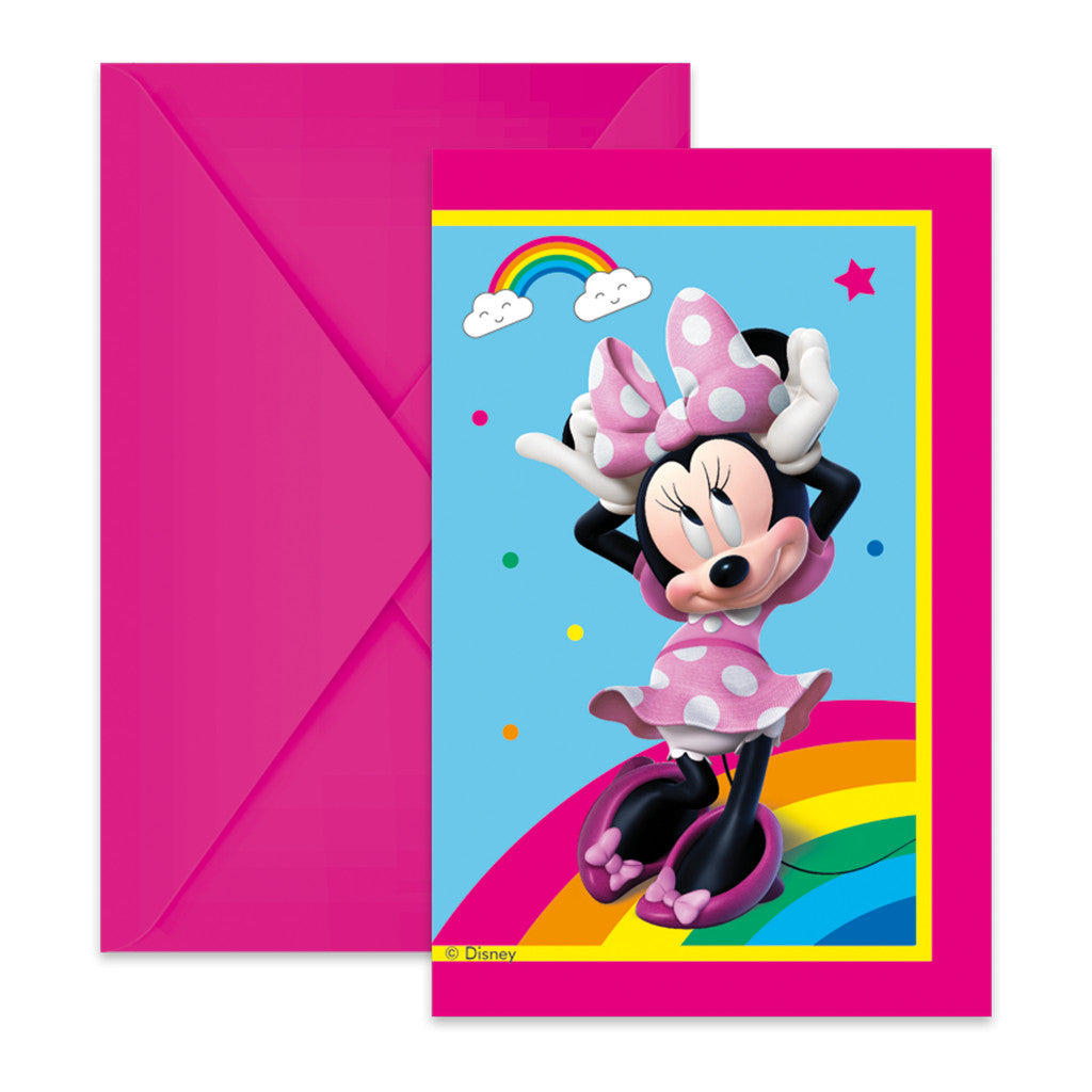 Disney Minnie Makes Me Smile party meghívó 6 db-os FSC