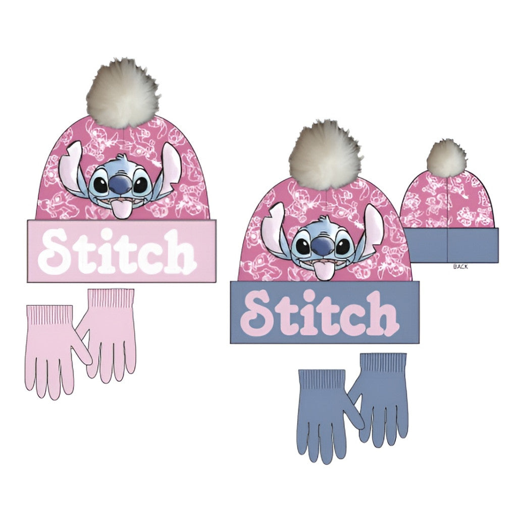 Disney Lilo és Stitch, A csillagkutya Hibiscus gyerek sapka + kesztyű szett 52-54 cm