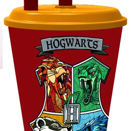 Harry Potter School Shields szívószálas pohár, műanyag 430 ml