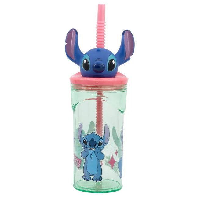 Disney Lilo és Stitch, A csillagkutya Easily Distracted 3D műanyag szívószálas pohár 360 ml