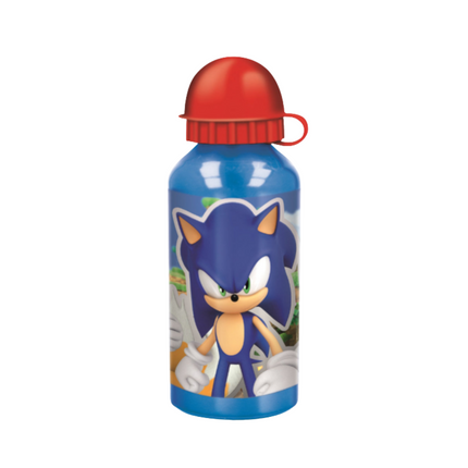 Sonic a sündisznó mintás alumínium kulacs ivókupakkal, 400 ml űrtartalommal.
