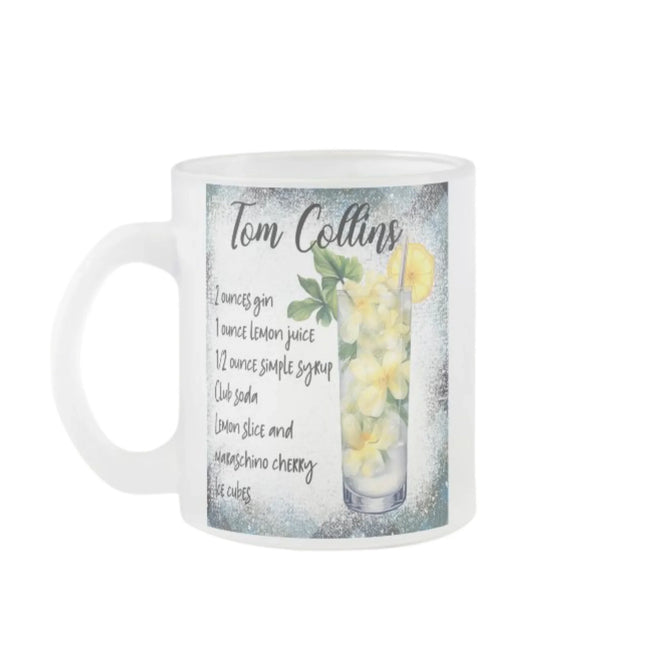 Egyedi üveg bögre ami  tom collins koktél recept láható