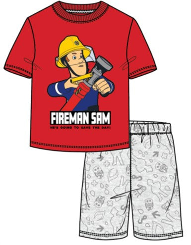 Sam a tűzoltó Save the Day gyerek rövid pizsama 110/116 cm
