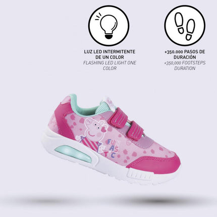 Peppa malac Funtastic LED villogó, világító utcai cipő 28