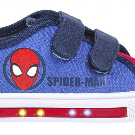 Pókember Blue LED villogó, világító utcai cipő 28