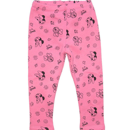 Disney Minnie Light Pink baba, vastag leggings 9/12 hó
