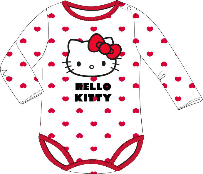Hello Kitty Red Hearts baba body, kombidressz 92 cm