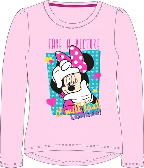 Disney Minnie Take a Picture gyerek hosszú póló, felső 4 év / 104 cm
