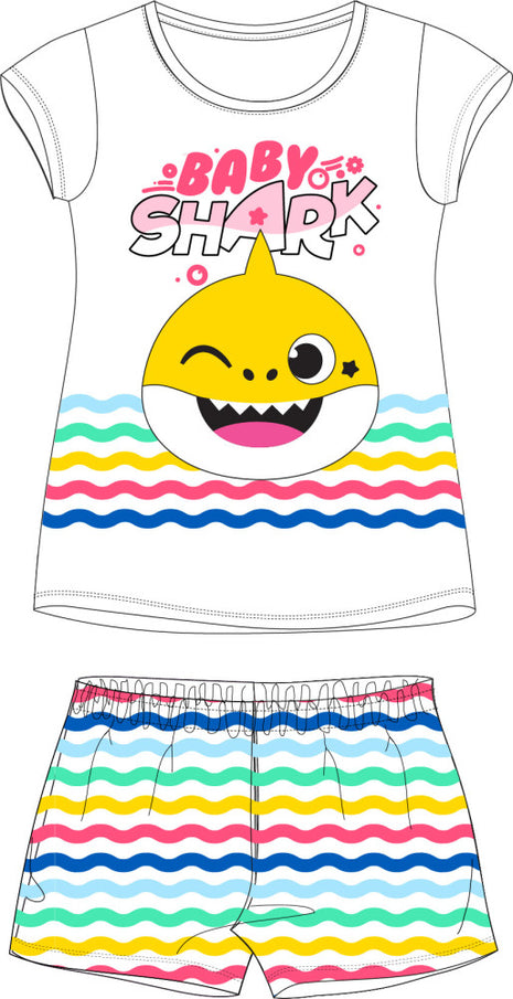 Baby Shark gyerek rövid pizsama 6 év / 116 cm