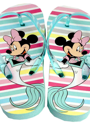 Disney Minnie Mermaid Blue gyerek papucs, Flip-Flop 32/33