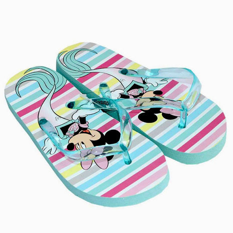 Disney Minnie Mermaid Blue gyerek papucs, Flip-Flop 32/33