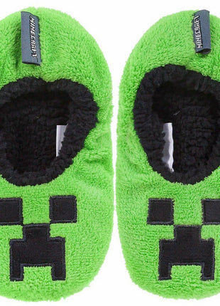 Minecraft Creeper gyerek téli papucs 31/32
