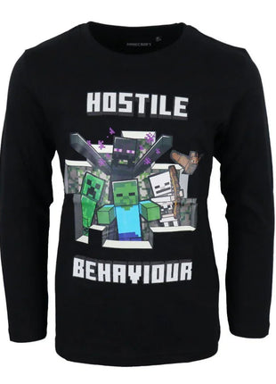 Minecraft Hostile gyerek hosszú ujjú póló, felső 10 év / 140 cm