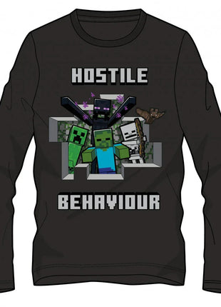 Minecraft Hostile gyerek hosszú ujjú póló, felső 10 év / 140 cm
