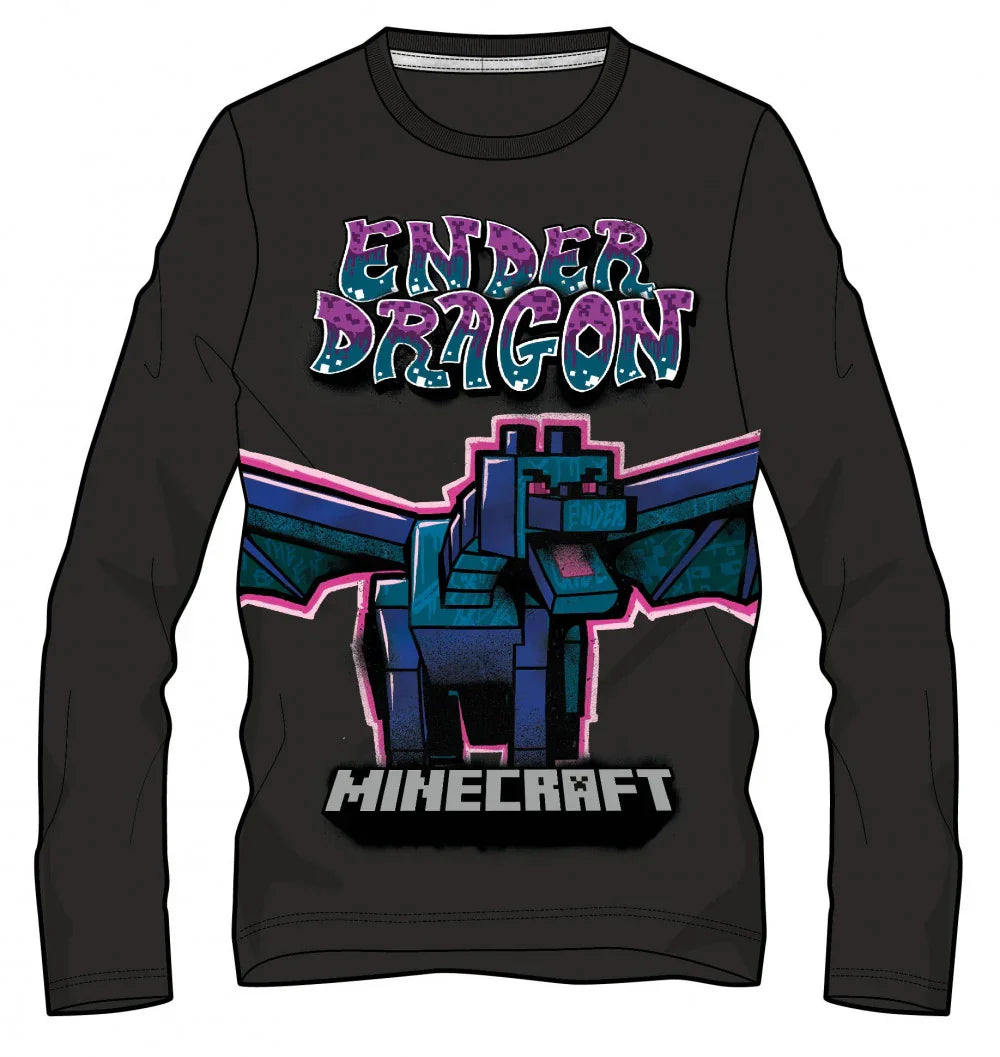 Minecraft Ender Dragon gyerek hosszú ujjú póló, felső 12 év / 152 cm