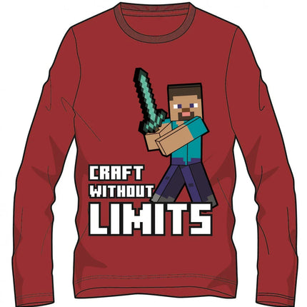 Minecraft Without Limits gyerek hosszú ujjú póló, felső 6 év / 116 cm