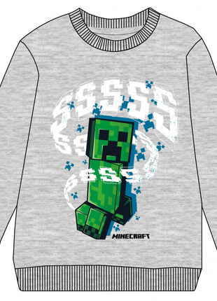Minecraft Grey gyerek pulóver 10 év / 140 cm