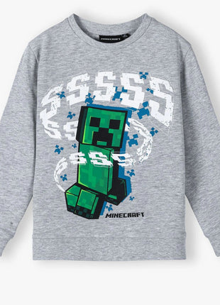 Minecraft Grey gyerek pulóver 8 év / 128 cm