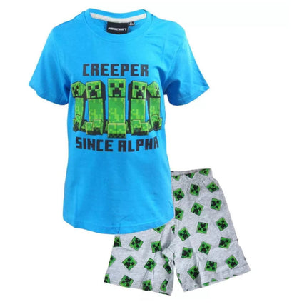 Minecraft Alpha gyerek rövid pizsama 6 év / 116 cm