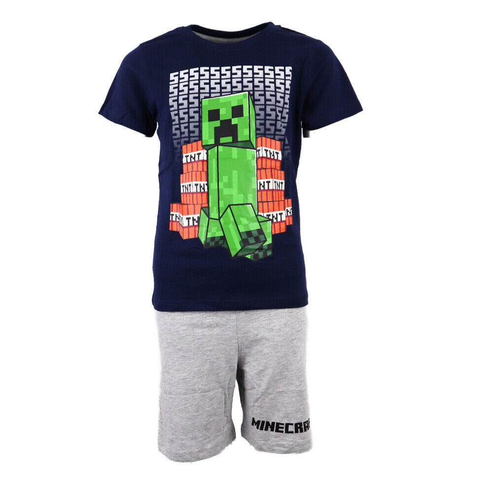 Minecraft TNT Blast gyerek rövid pizsama 10 év / 140 cm