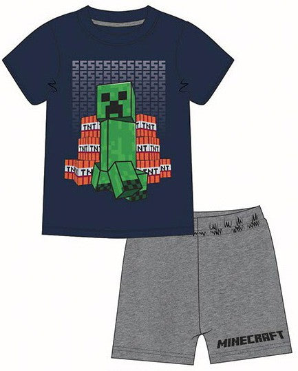 Minecraft TNT Blast gyerek rövid pizsama 6 év / 116 cm