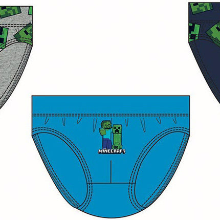 Minecraft Creeper gyerek fehérnemű, alsó 3 darab/csomag 12 év / 152 cm