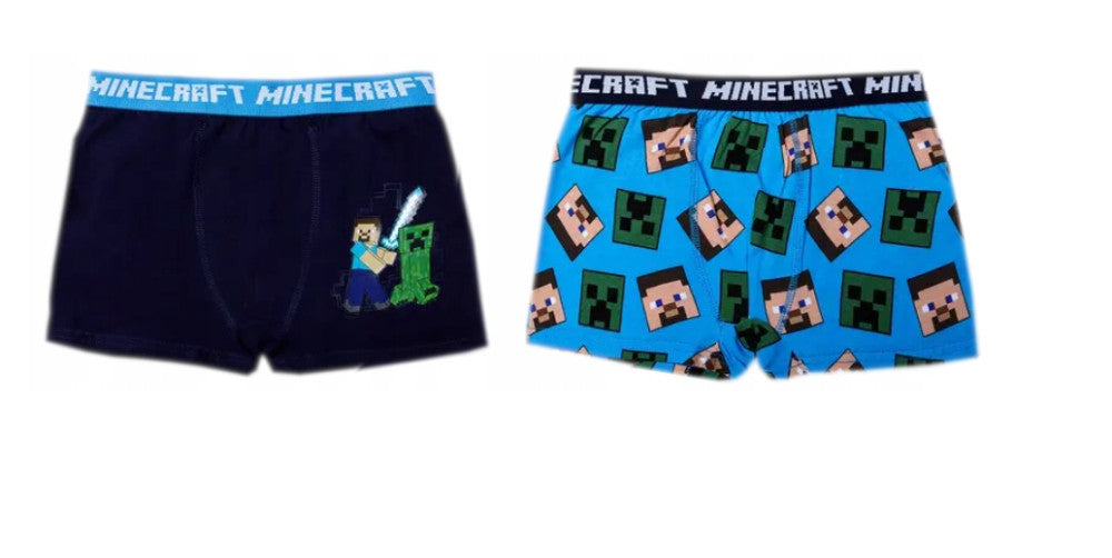 Minecraft Pixel gyerek boxeralsó 2 darab/csomag 8 év / 128 cm