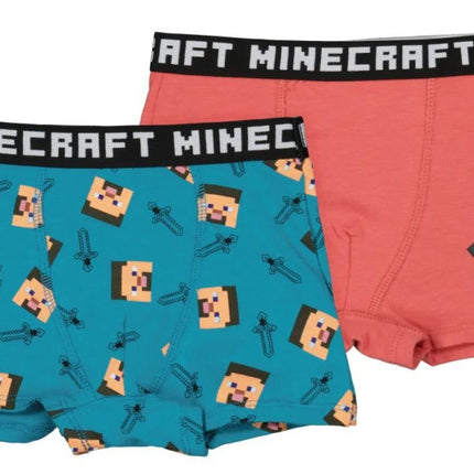Minecraft Red gyerek boxeralsó 2 darab/csomag 8 év / 128 cm