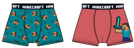 Minecraft Red gyerek boxeralsó 2 darab/csomag 8 év / 128 cm