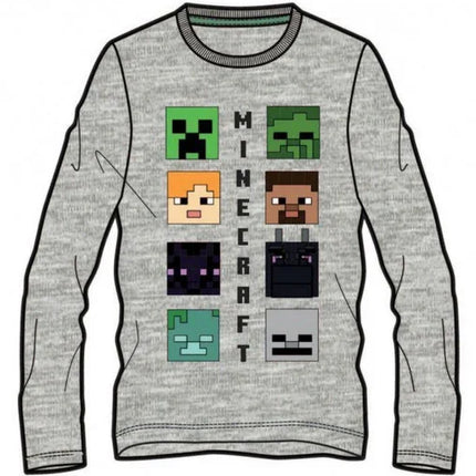Minecraft Lineup gyerek hosszú ujjú póló, felső 10 év / 140 cm