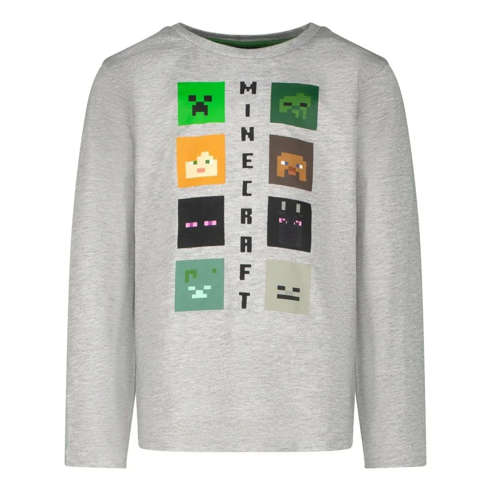 Minecraft Lineup gyerek hosszú ujjú póló, felső 8 év / 128 cm