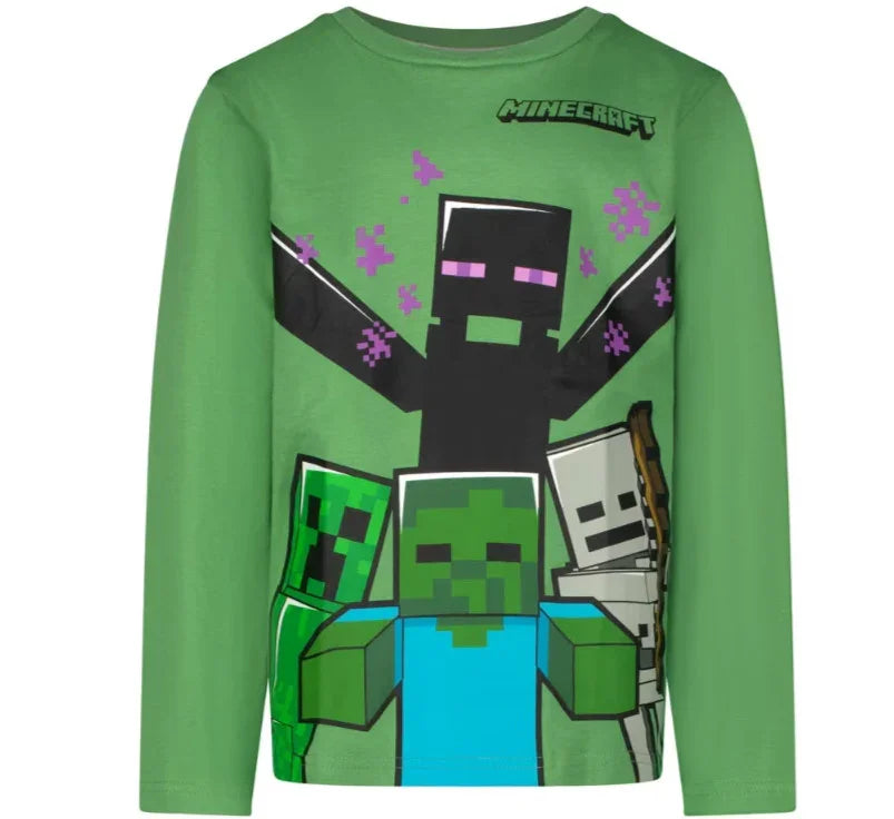 Minecraft Mobs gyerek hosszú ujjú póló, felső 8 év / 128 cm