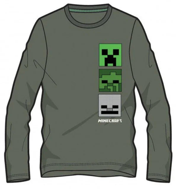 Minecraft Blocky gyerek hosszú ujjú póló, felső 10 év / 140 cm