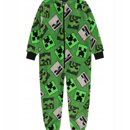 Minecraft Emerald gyerek hosszú pizsama, overál 5 - 6 év / 110 - 116 cm