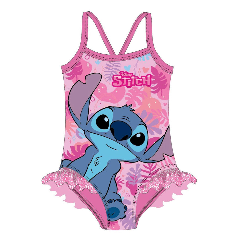 Disney Lilo és Stitch, A csillagkutya Bliss Pink gyerek fürdőruha, úszó 7 - 8 év / 122 - 128 cm