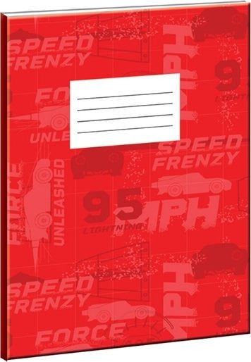 Disney Verdák Red Speed B/5 vonalas füzet 50 lapos