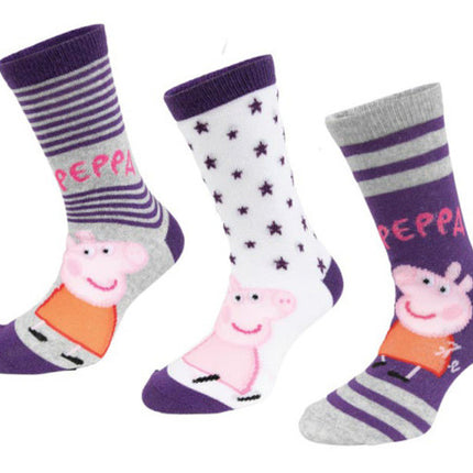 Peppa malac Purple Stars gyerek zokni 31/34