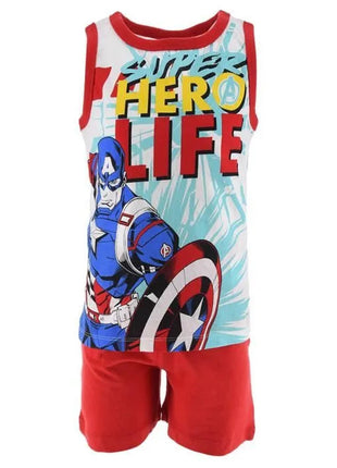 Bosszúállók Hero Life Red gyerek rövid pizsama 4 év / 104 cm