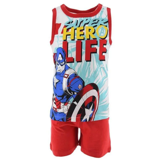 Bosszúállók Hero Life Red gyerek rövid pizsama 8 év / 128 cm