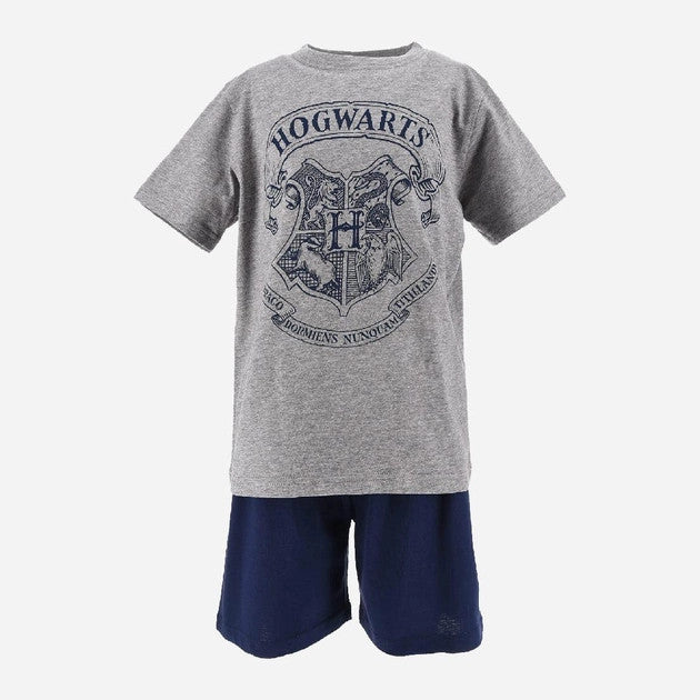 Harry Potter Hogwarts Grey gyerek rövid pizsama 12 év / 152 cm