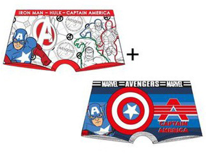 Bosszúállók Captain America gyerek boxeralsó 2 darab/csomag 2 - 3 év / 92 - 98 cm