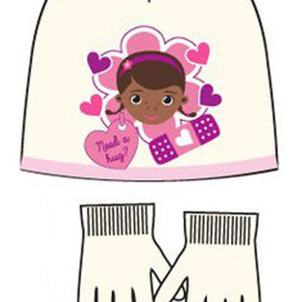 Disney Dr Plüssi Hug gyerek sapka + kesztyű szett 54 cm