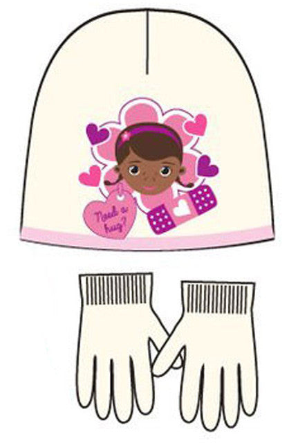 Disney Dr Plüssi Hug gyerek sapka + kesztyű szett 54 cm