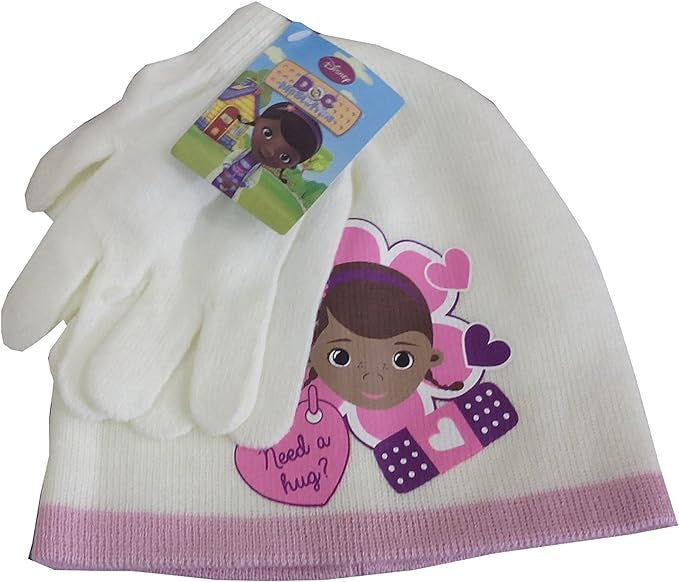 Disney Dr Plüssi Hug gyerek sapka + kesztyű szett 54 cm