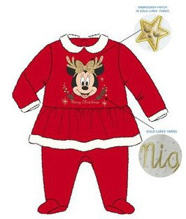Disney Minnie Karácsonyi baba rugdalózó, pizsama 12 hó
